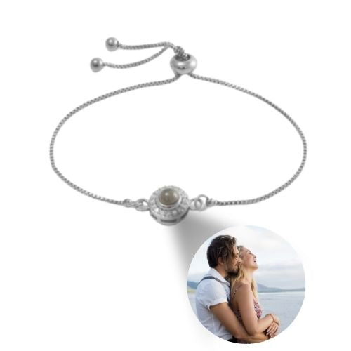 Forever Love™ Customised Photo Round Drill Bracelet