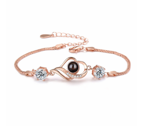 Forever Love™ Customised Photo Heart Bracelet