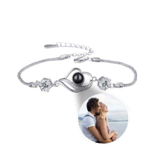Forever Love™ Customised Photo Heart Bracelet